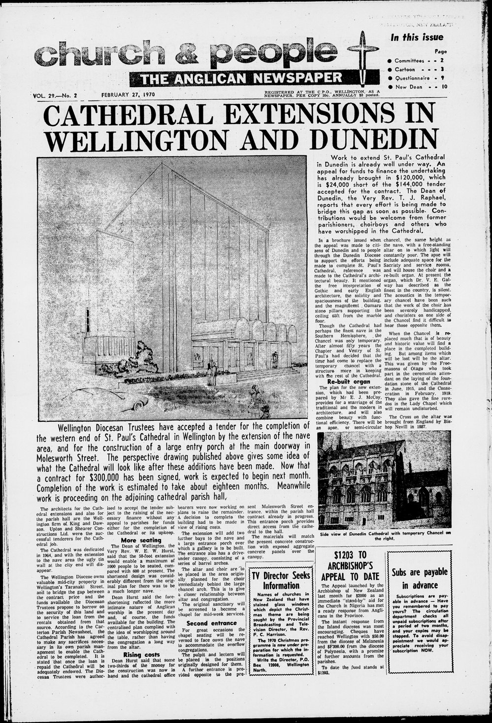 Church &amp; People: 27th February 1970