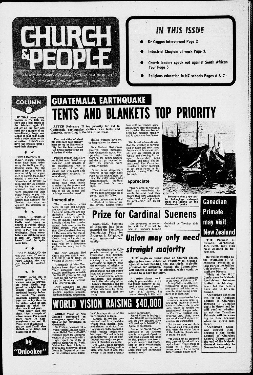 Church &amp; People: March 1976