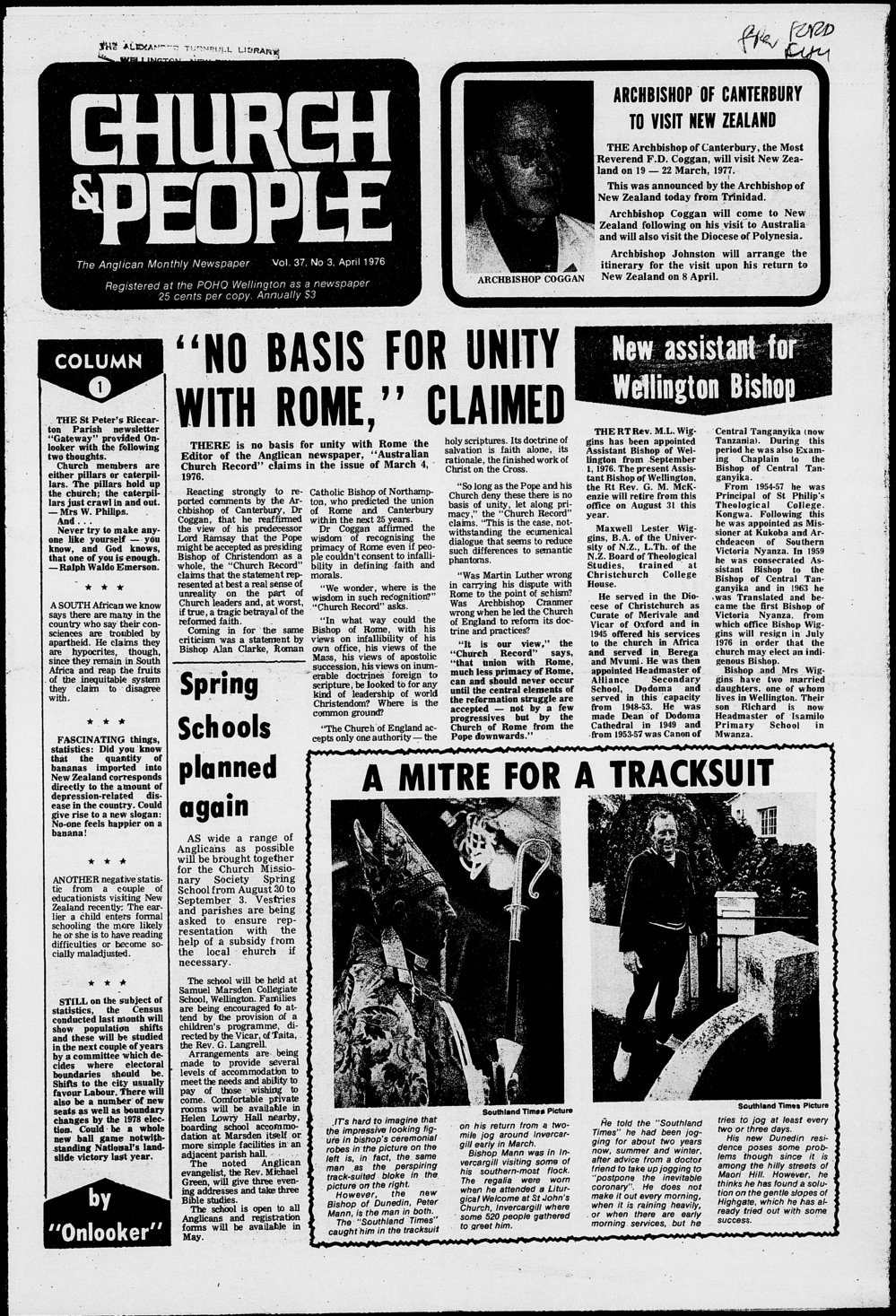 Church &amp; People: April 1976