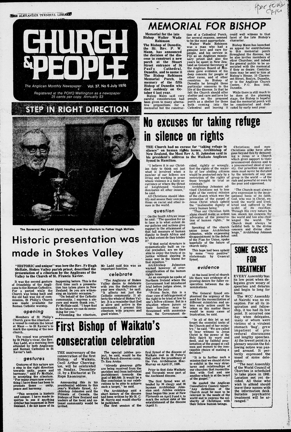 Church &amp; People: July 1976