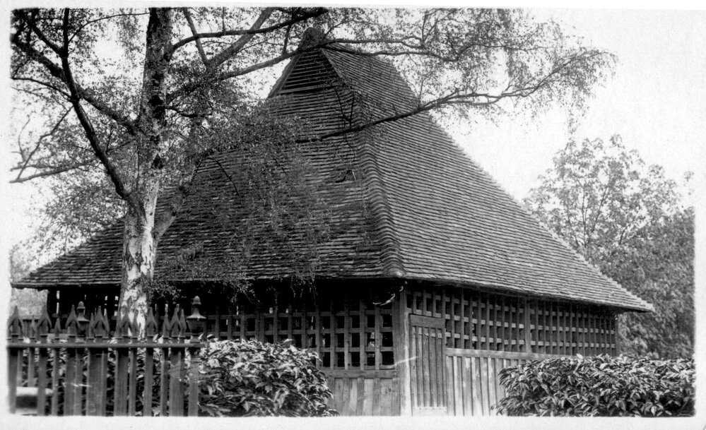 E.Bergholt Church - exterior view of bell house