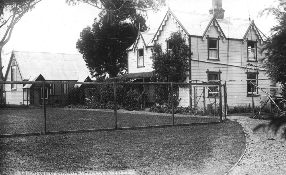 Exterior of a wooden building