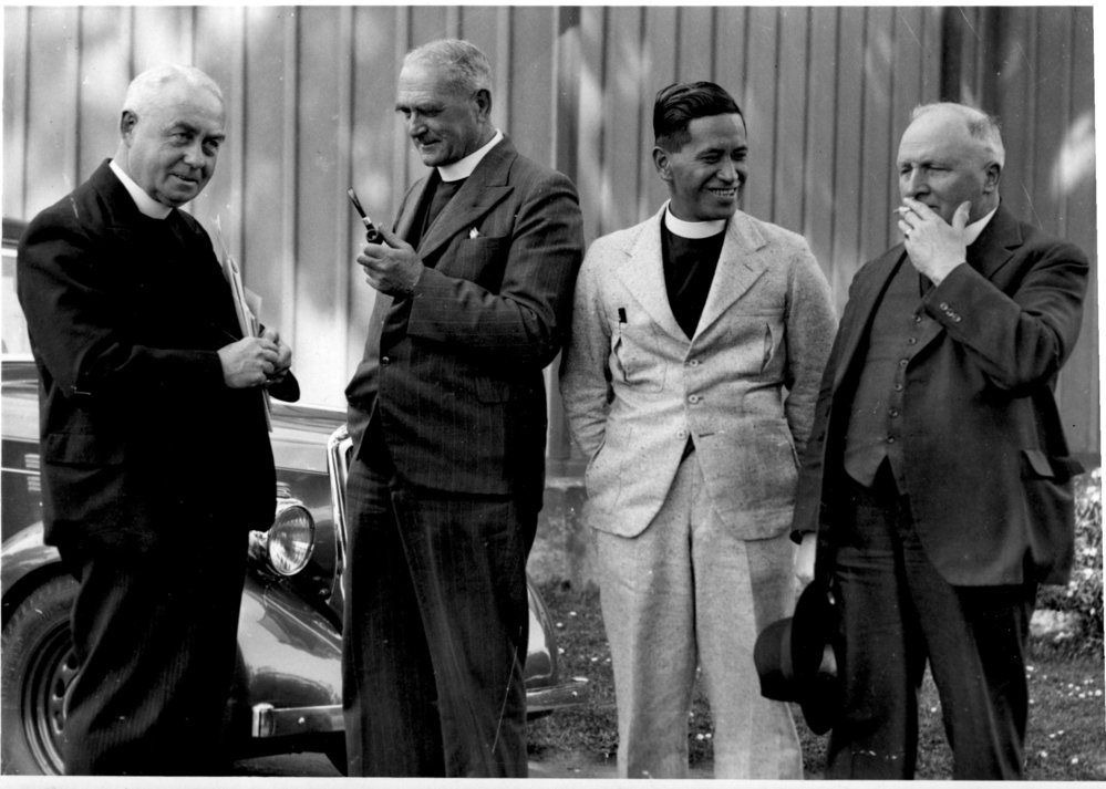 Bishop John Simkin Bishop of Auckland and clergy