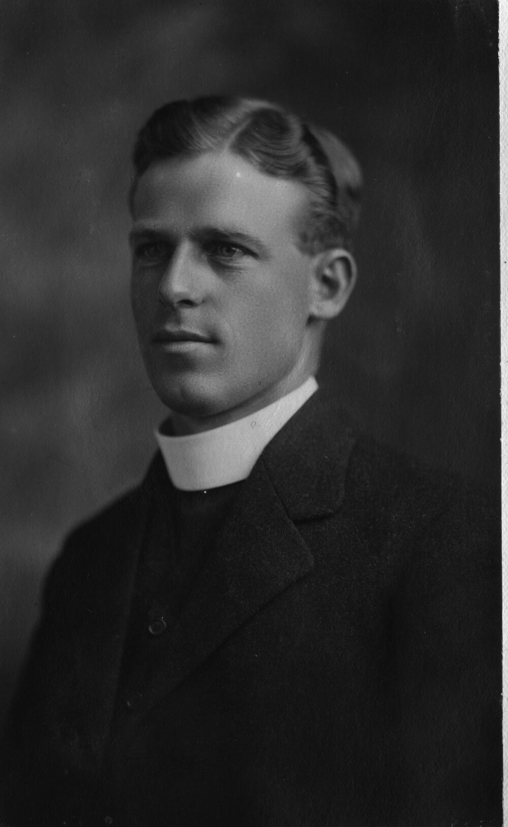 Portrait of unknown  man wearing clerical collar