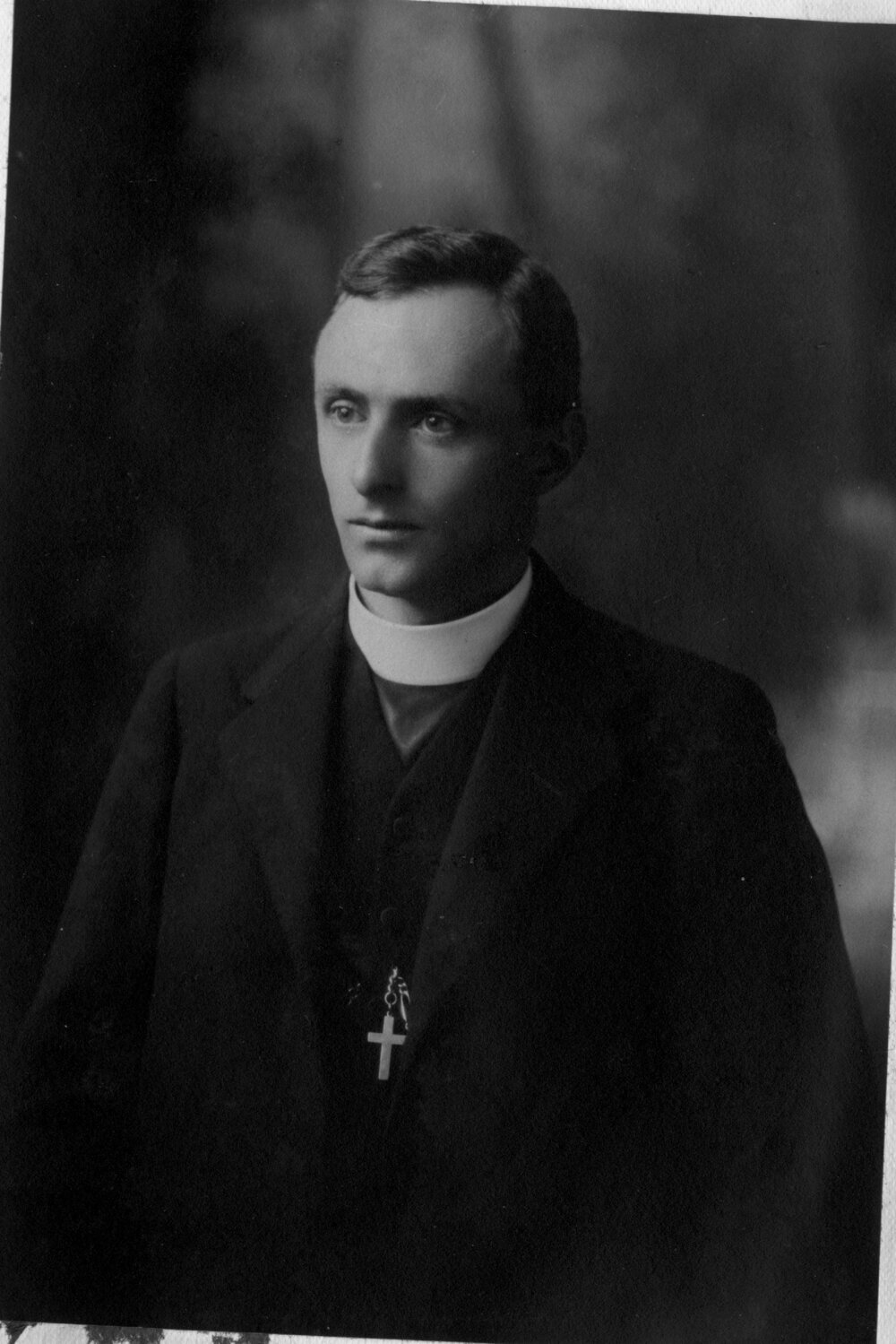 Portrait of unknown  man wearing clerical collar