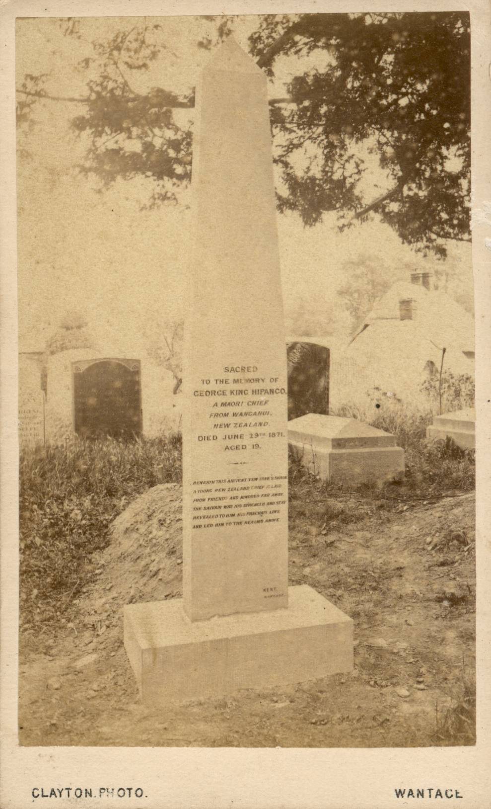 Horo Kingi Hipango gravestone