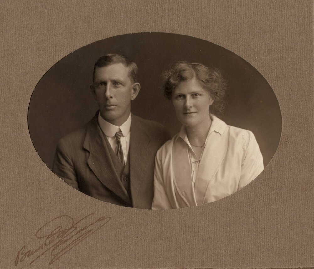 Formal portrait of a couple, unknown names