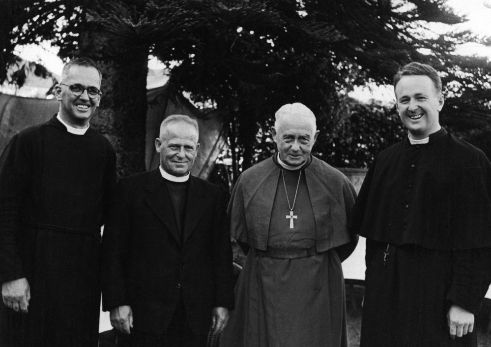 Bishop John Simkin, Bishop of Auckland and three clergy