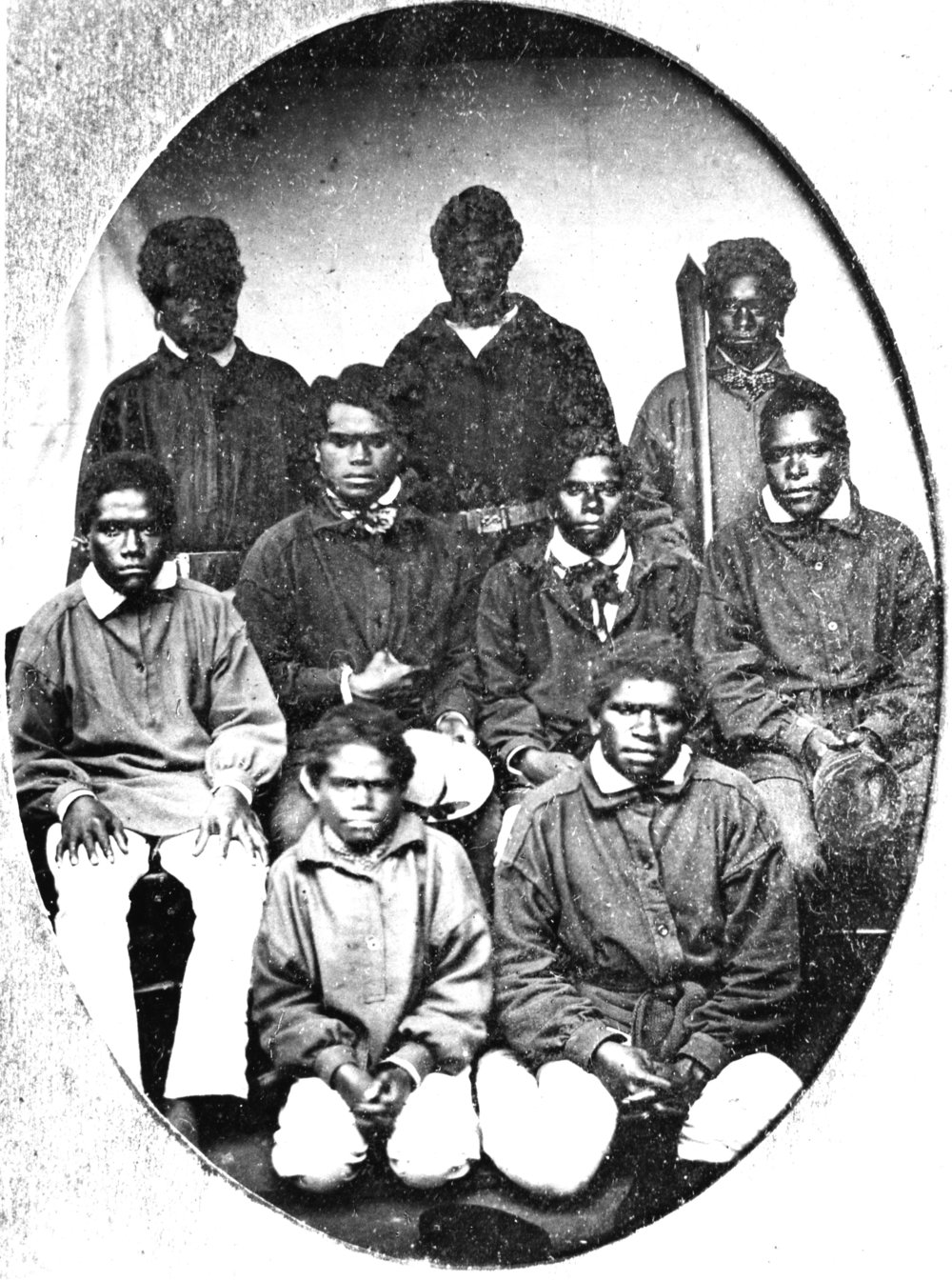 Portrait of a group of Melanesian boys