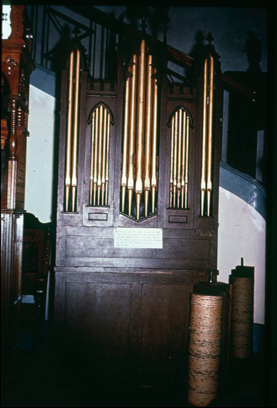 Williams' barrel organ in the reginal museum at Whanganui