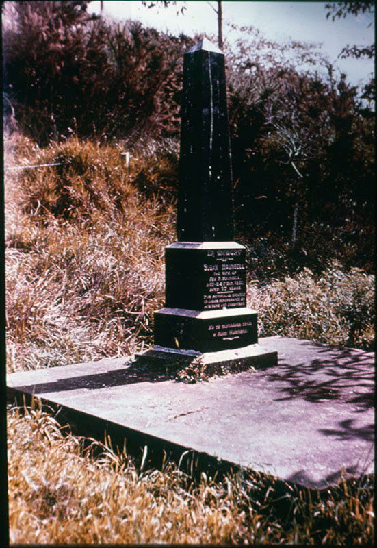 Mrs Maunsell's grave