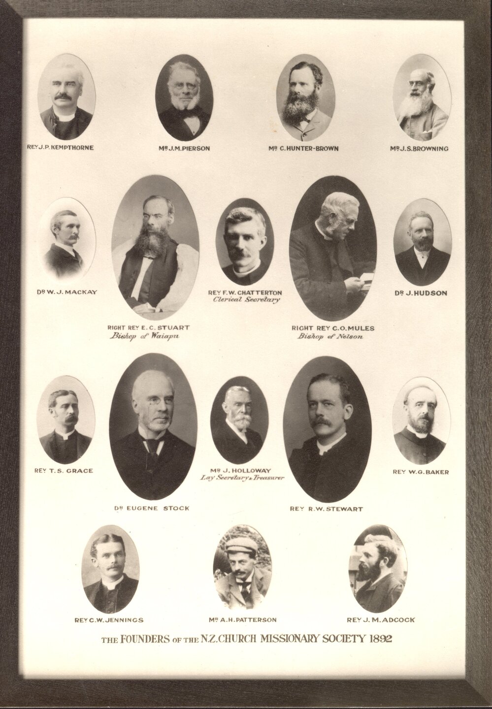 Founders of the New Zealand Church Missionary Society, 1892