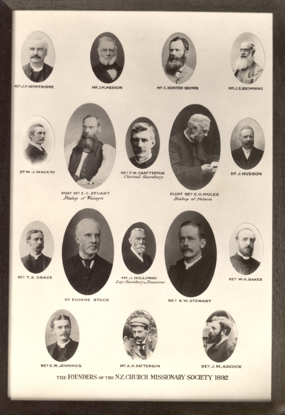 Founders of the New Zealand Church Missionary Society, 1892