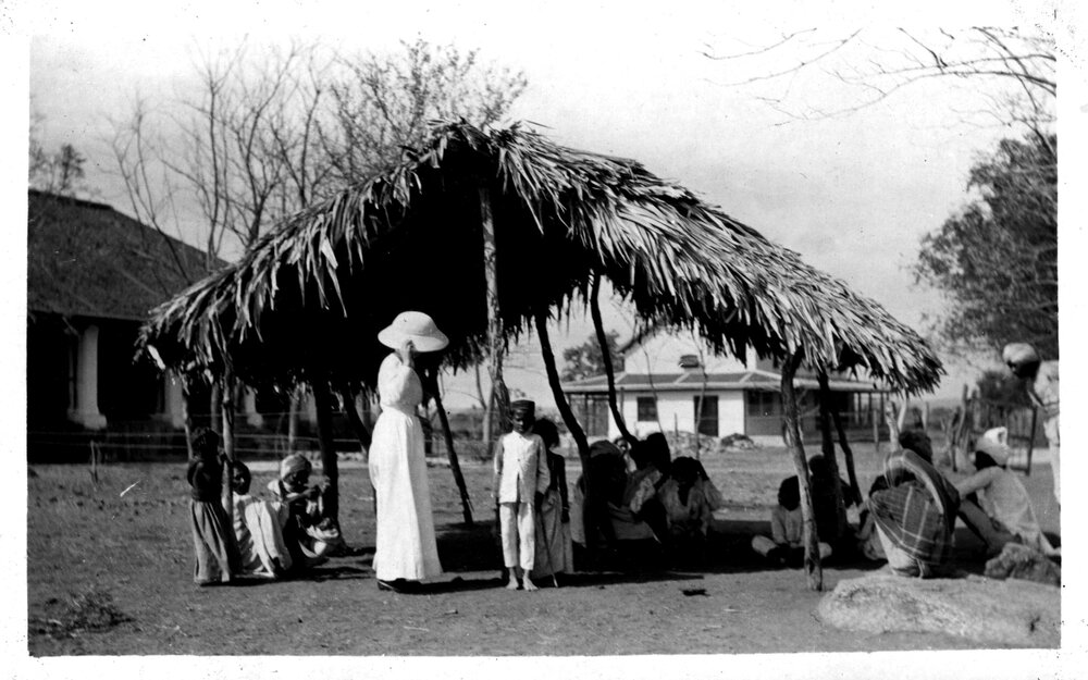 Shed where patients wait