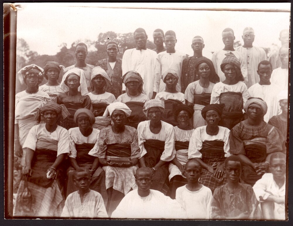 Yoruba Mission,Owo, group of adults baptised on Easter Day May 1923
