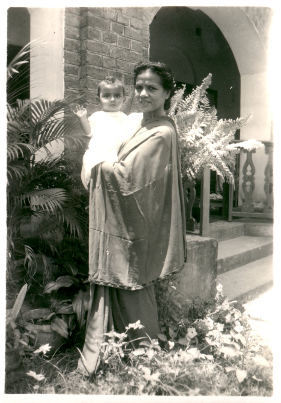 Indian woman and child