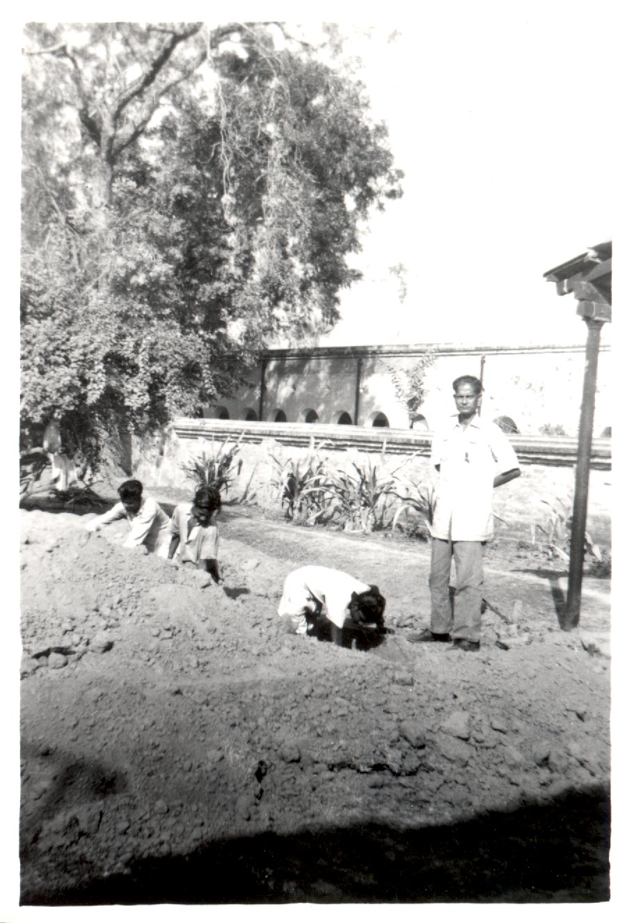 Excavations with Mr. Bose. 