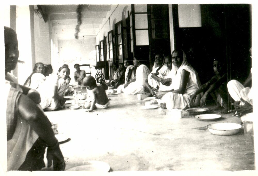 Group of people eating