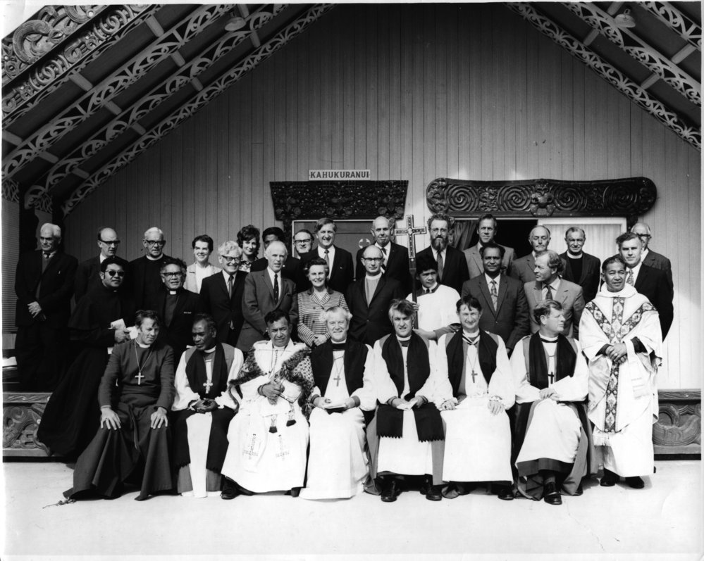 Group in front of a Marae 