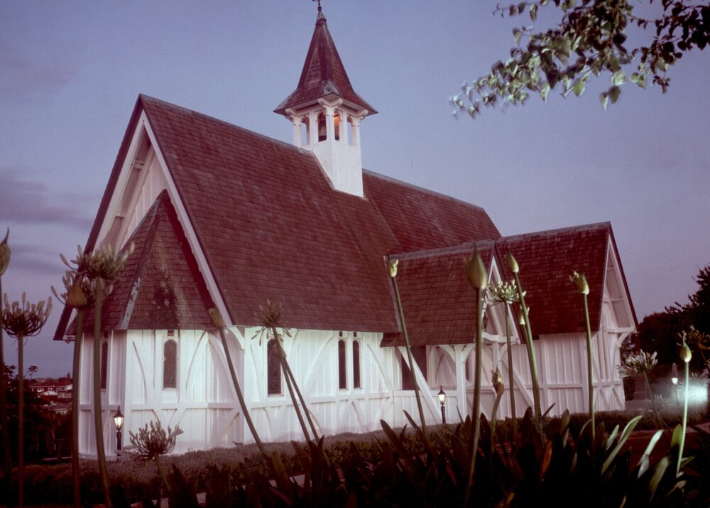 St. John's College chapel at dawn