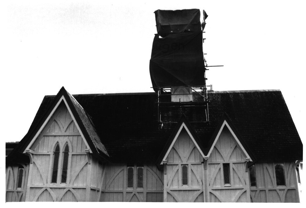 Repairing the Chapel Belfry, St.John's College