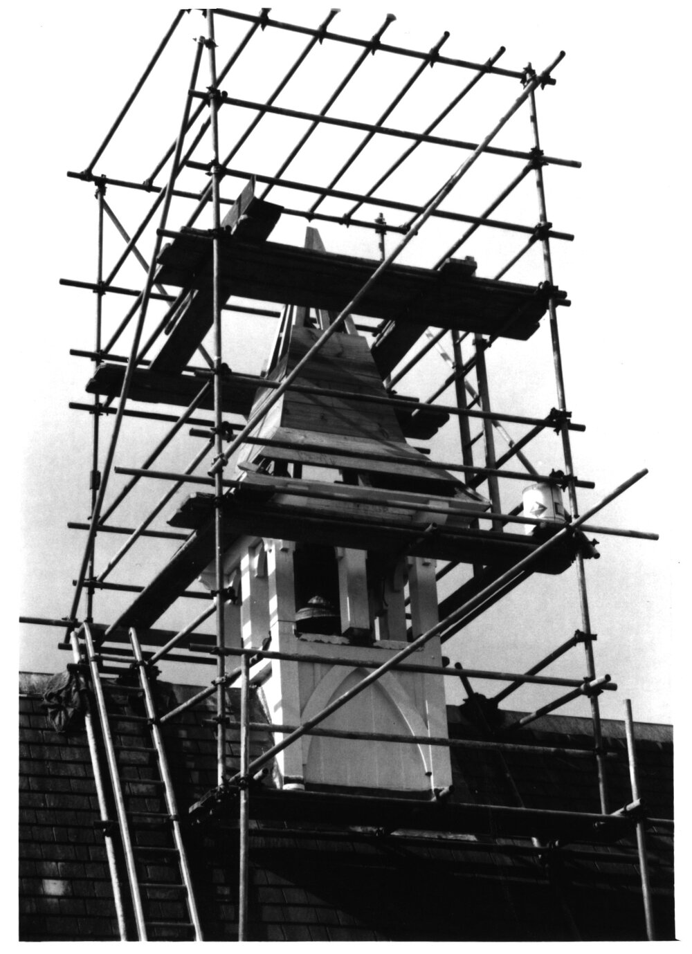 Repairing the Chapel Belfry, St.John's College
