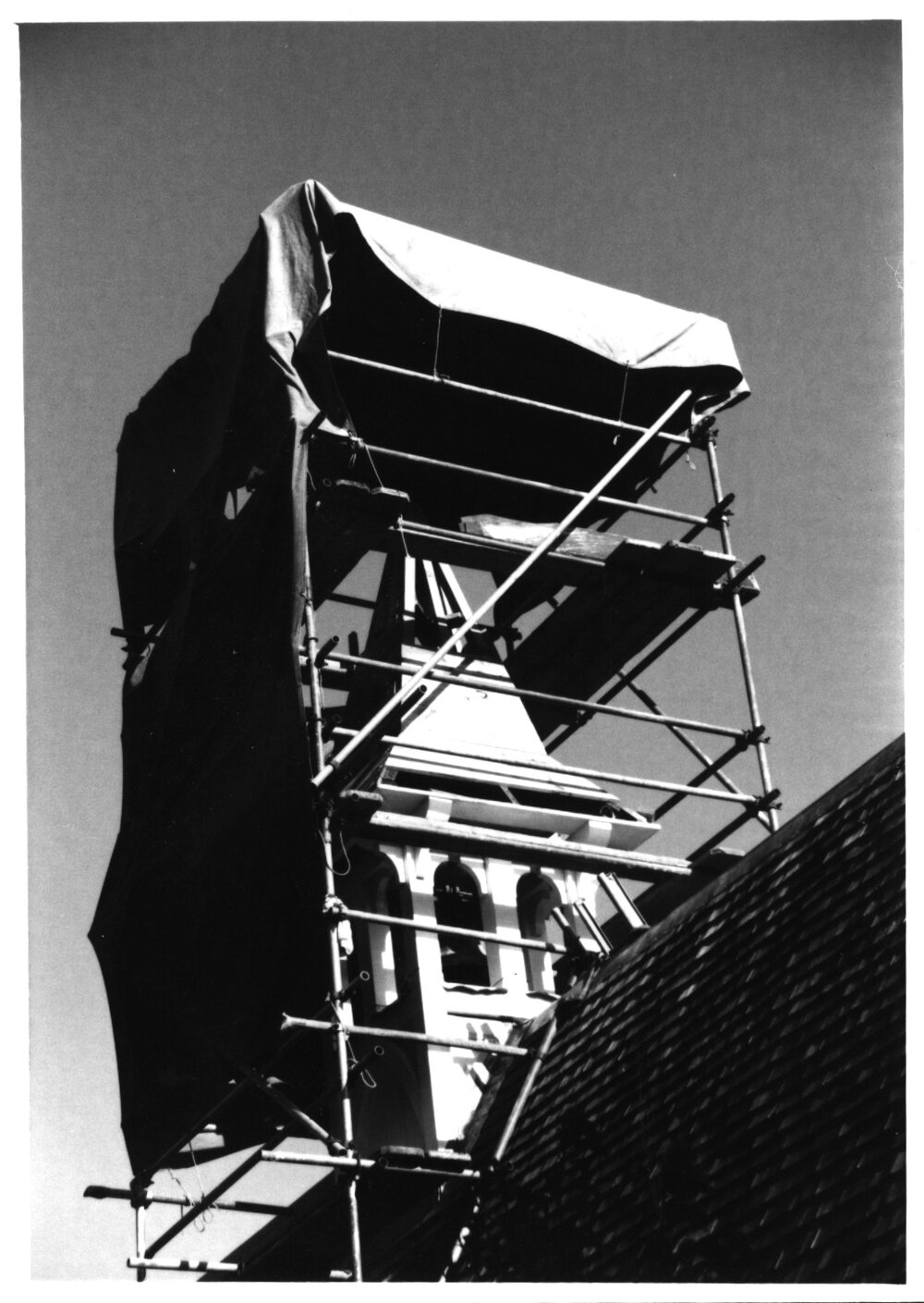 Repairing the Chapel Belfry, St.John's College