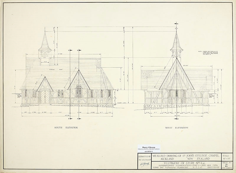 St John's College Chapel measured drawings