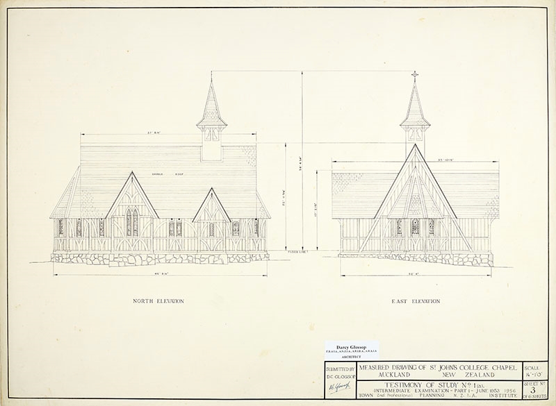St John's College Chapel measured drawings