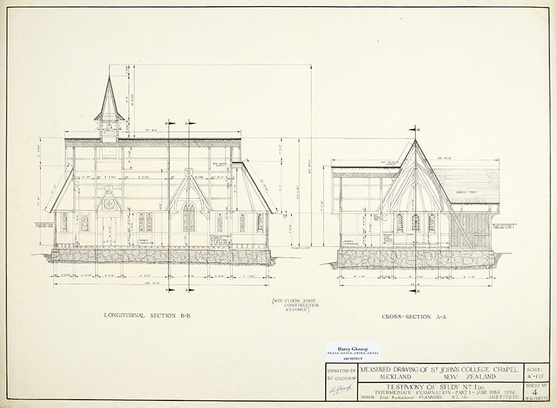 St John's College Chapel measured drawings