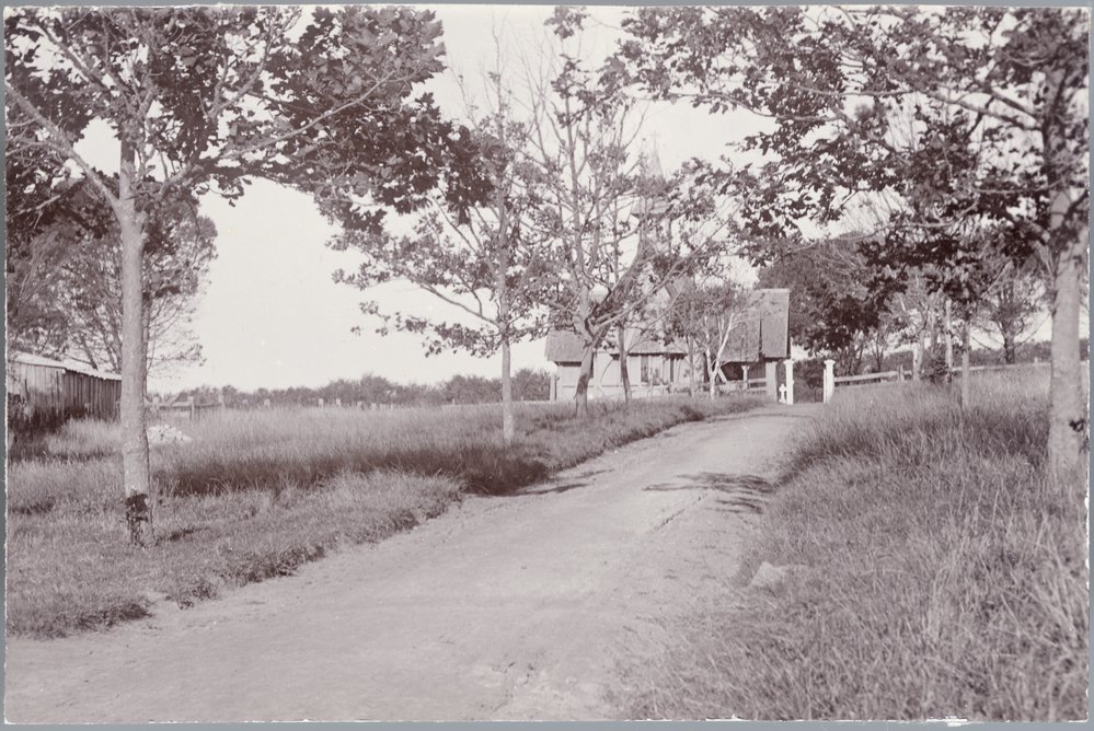 Distant view of St John's College Chapel