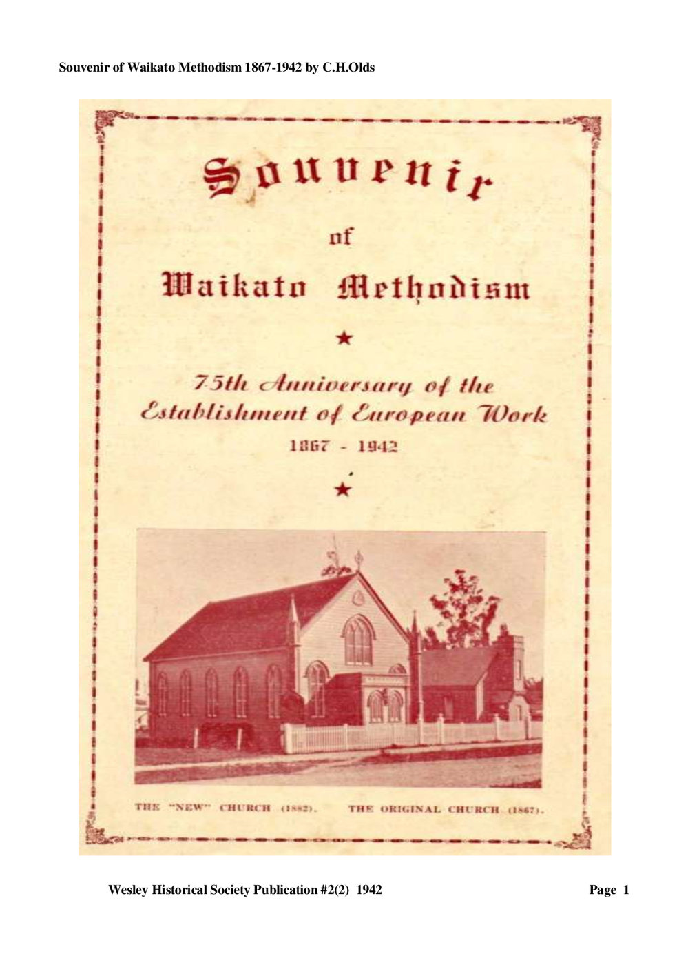 2 (2) Methodism in the Waikato - Wesley Historical Society Proceedings