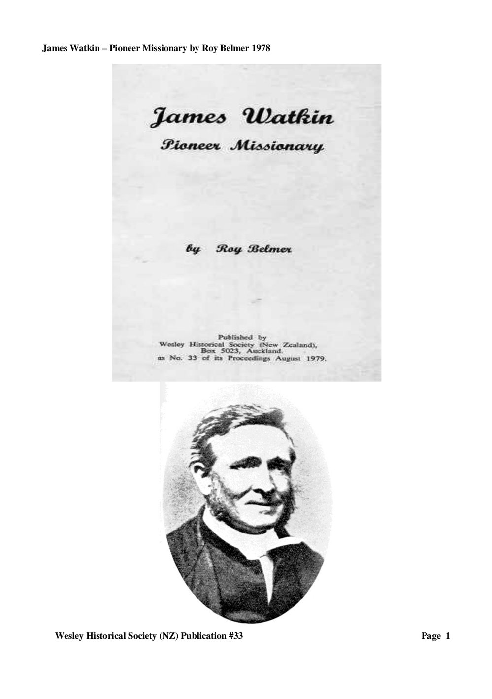 33 James Watkin - Wesley Historical Society Proceedings