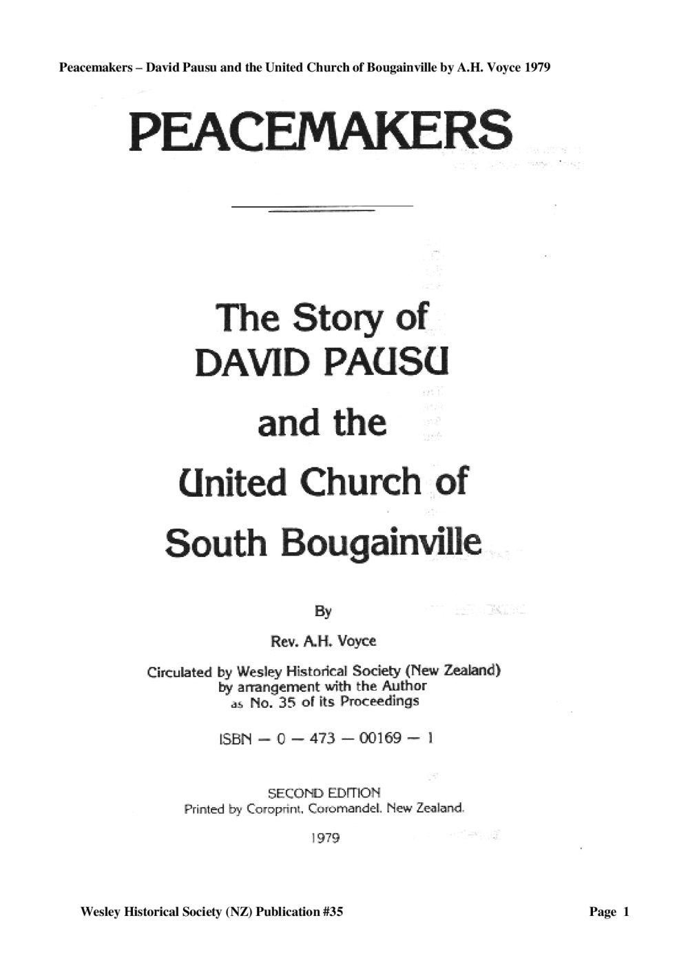 35 David Pausu - Wesley Historical Society Proceedings