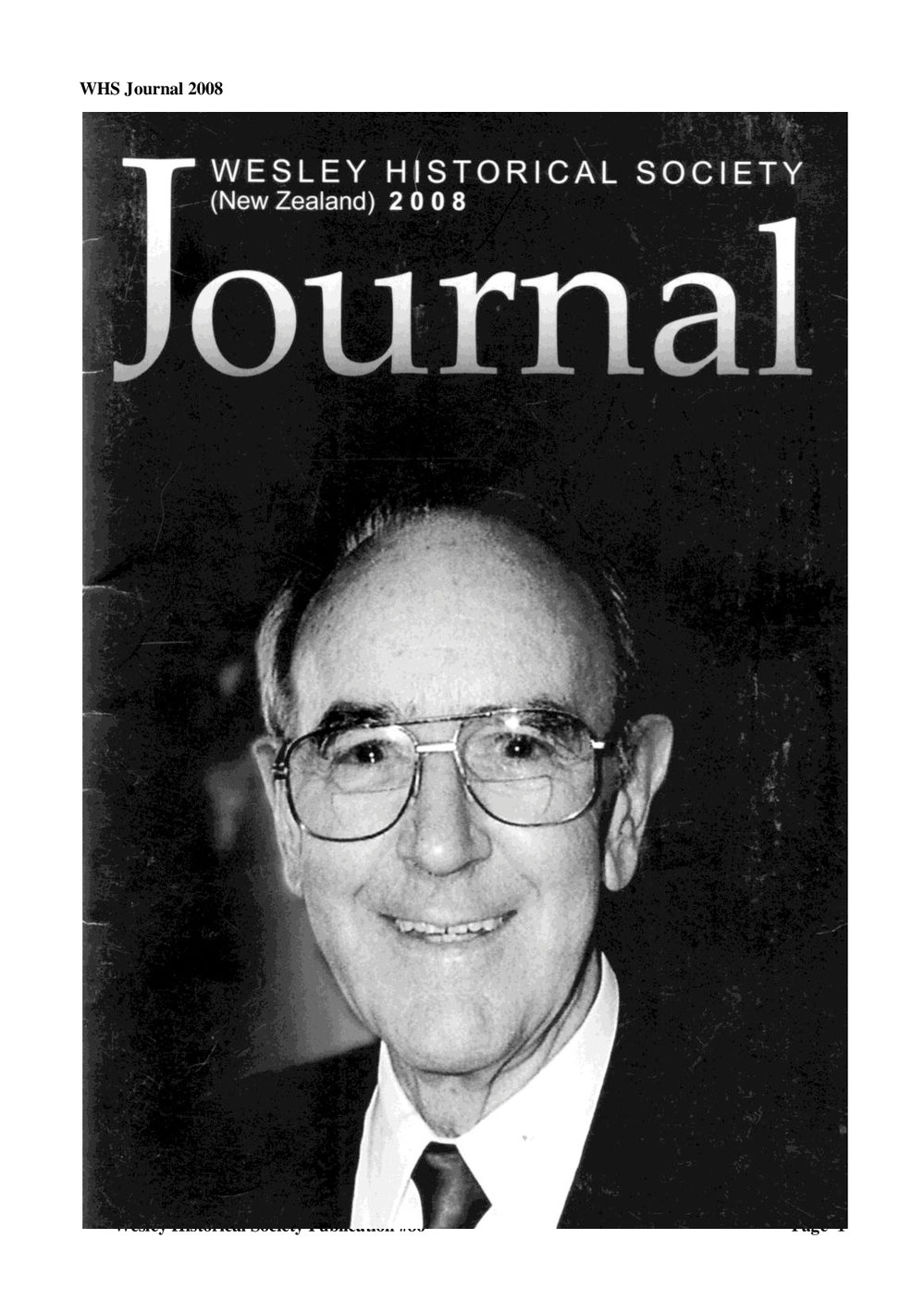 86 Journal 2008 - Wesley Historical Society Proceedings