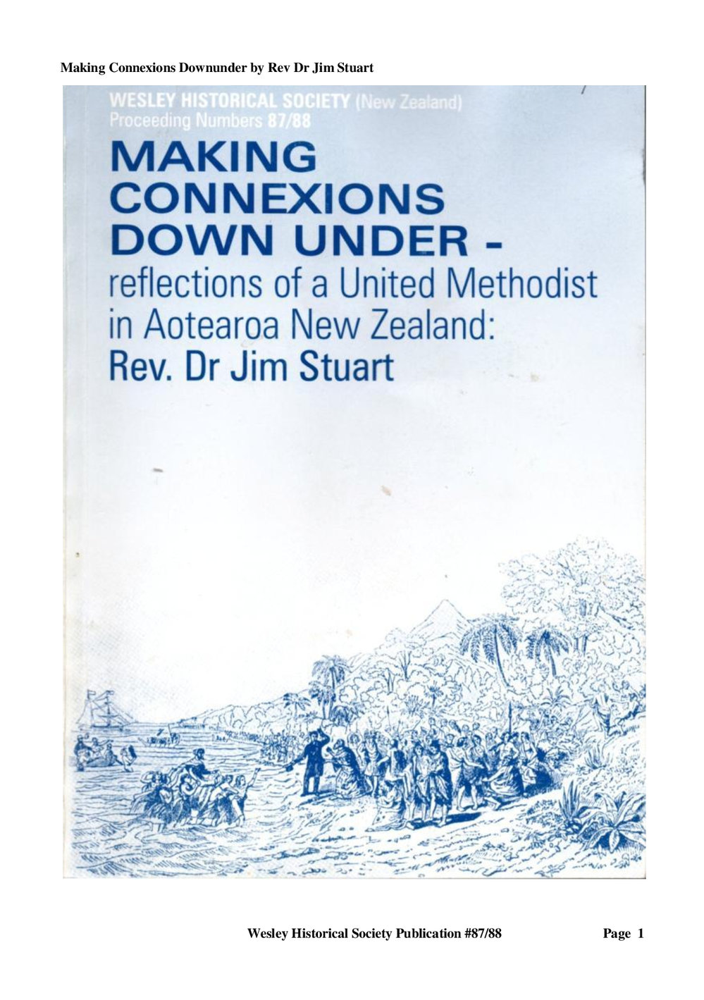 87,88 Making Connexions Downunder - Wesley Historical Society Proceedings