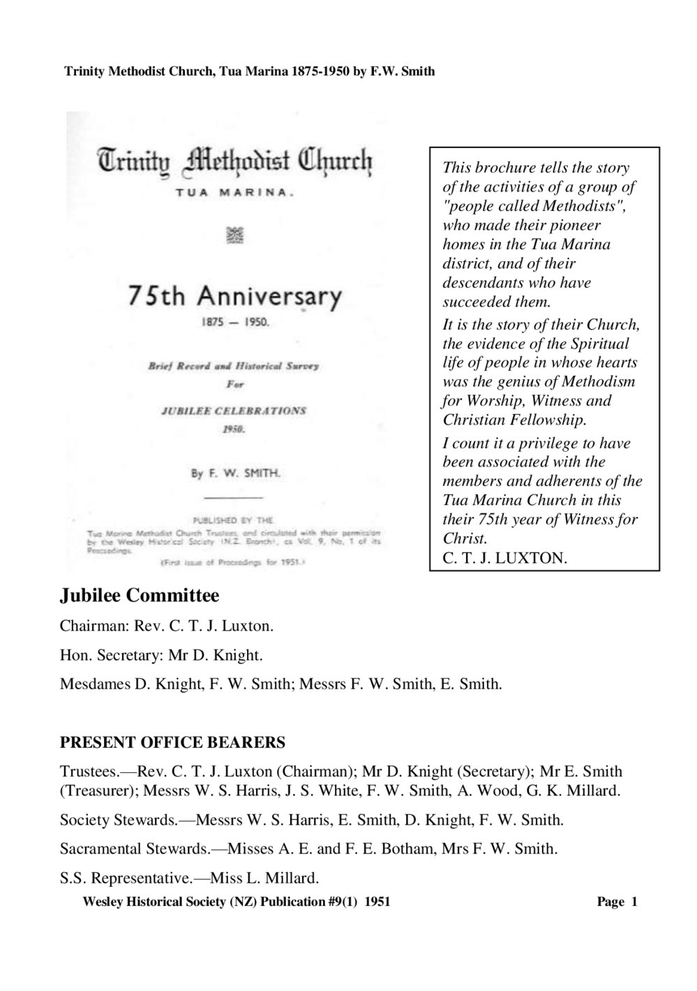 '9 (1) Tua Marina 75th - Wesley Historical Society Proceedings