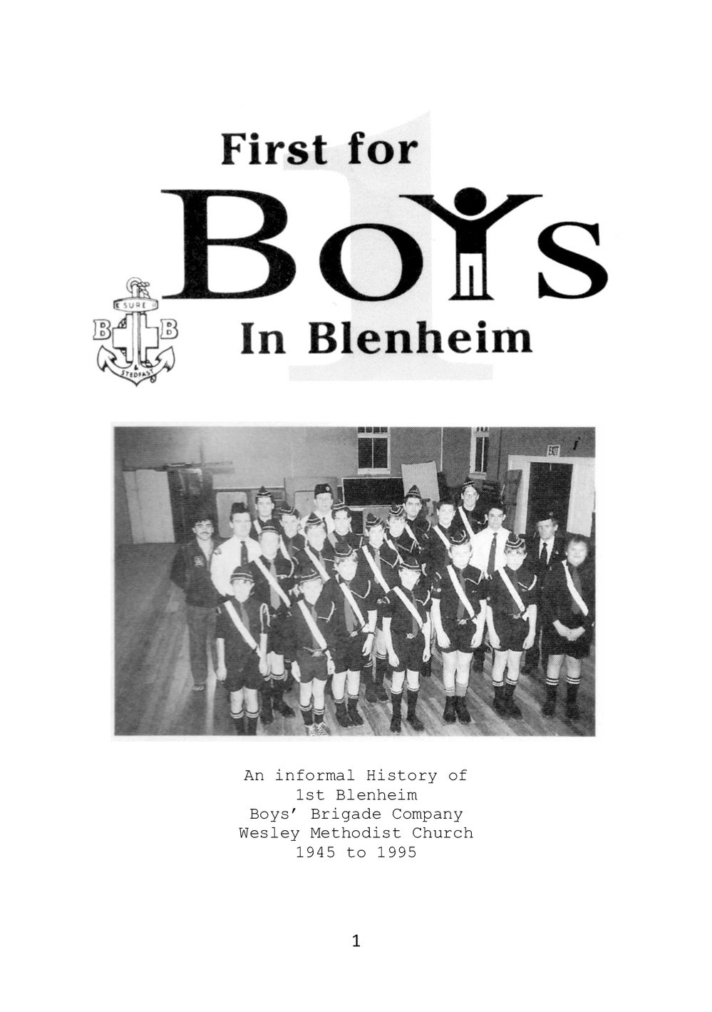 Blenheim BB - Wesley Historical Society Proceedings