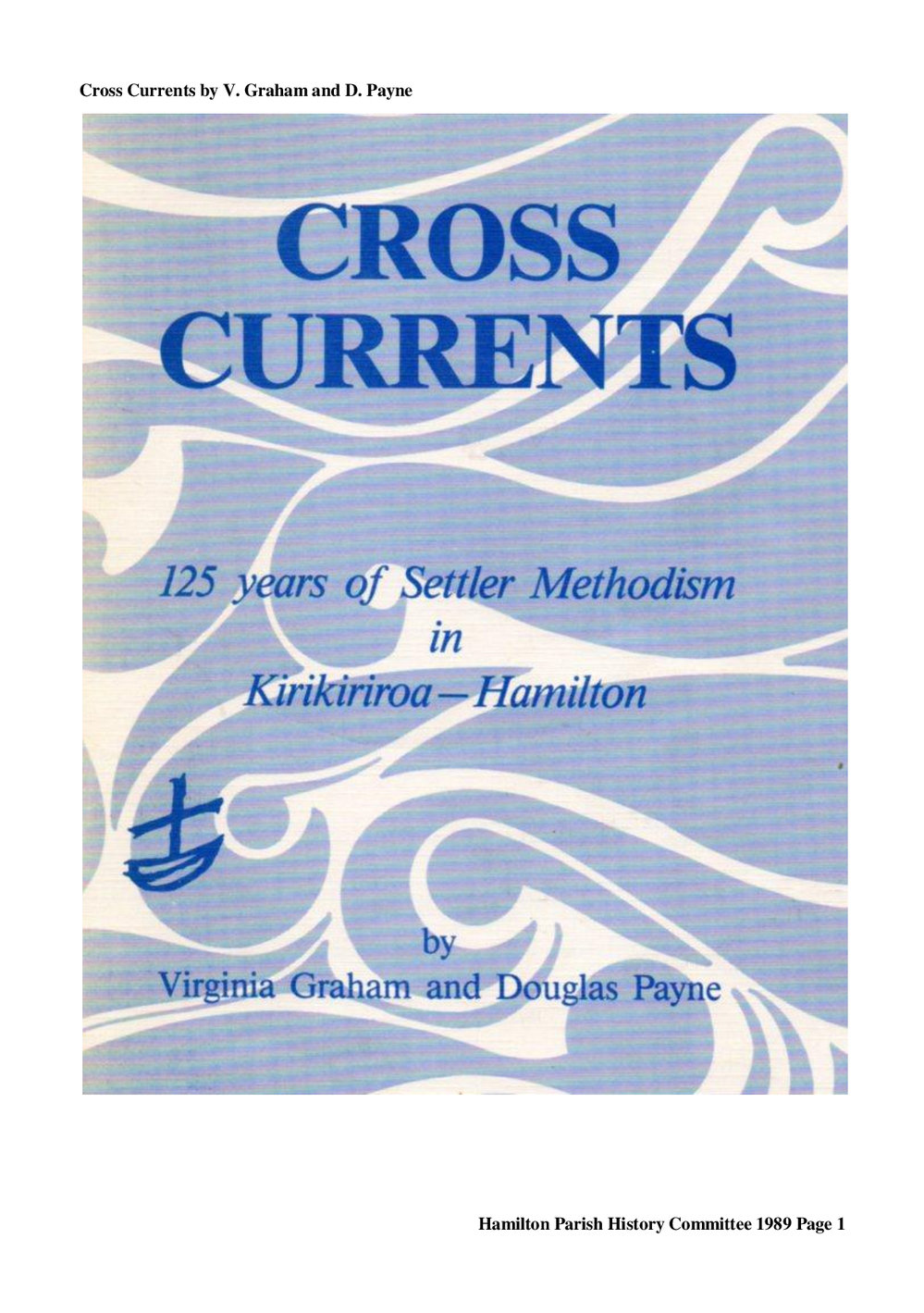 Cross Currents - Wesley Historical Society Proceedings