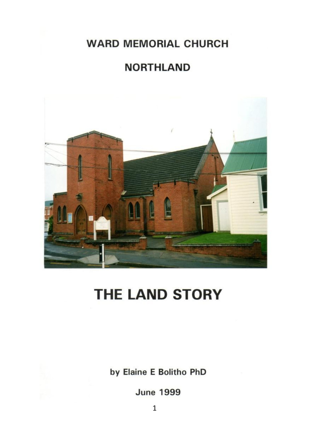 Northland Land Story - Wesley Historical Society Proceedings