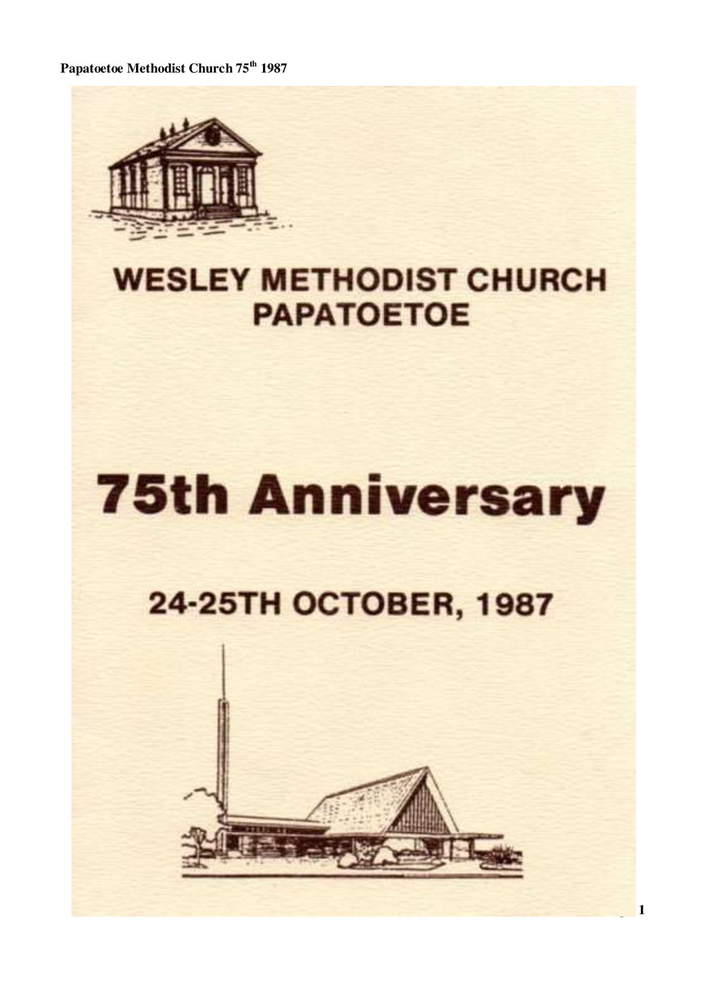 Papatoetoe75 - Wesley Historical Society Proceedings