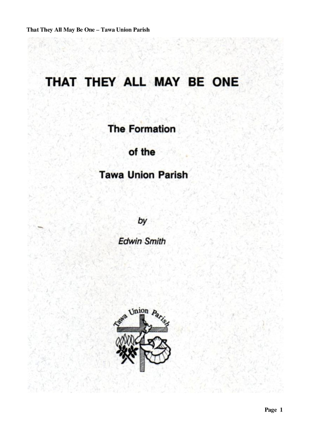 Tawa 20 - Wesley Historical Society Proceedings