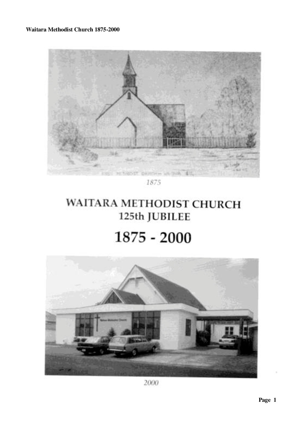 Waitara 125 - Wesley Historical Society Proceedings