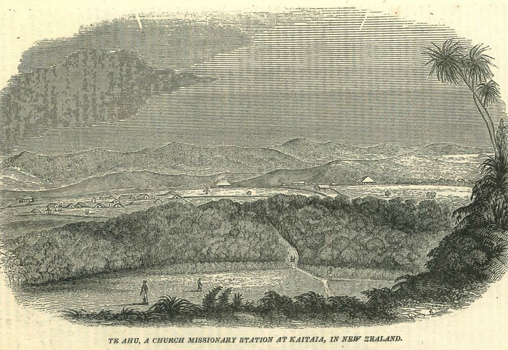 Te Ahu, a church missionary station at Kaitaia, in  New Zealand.