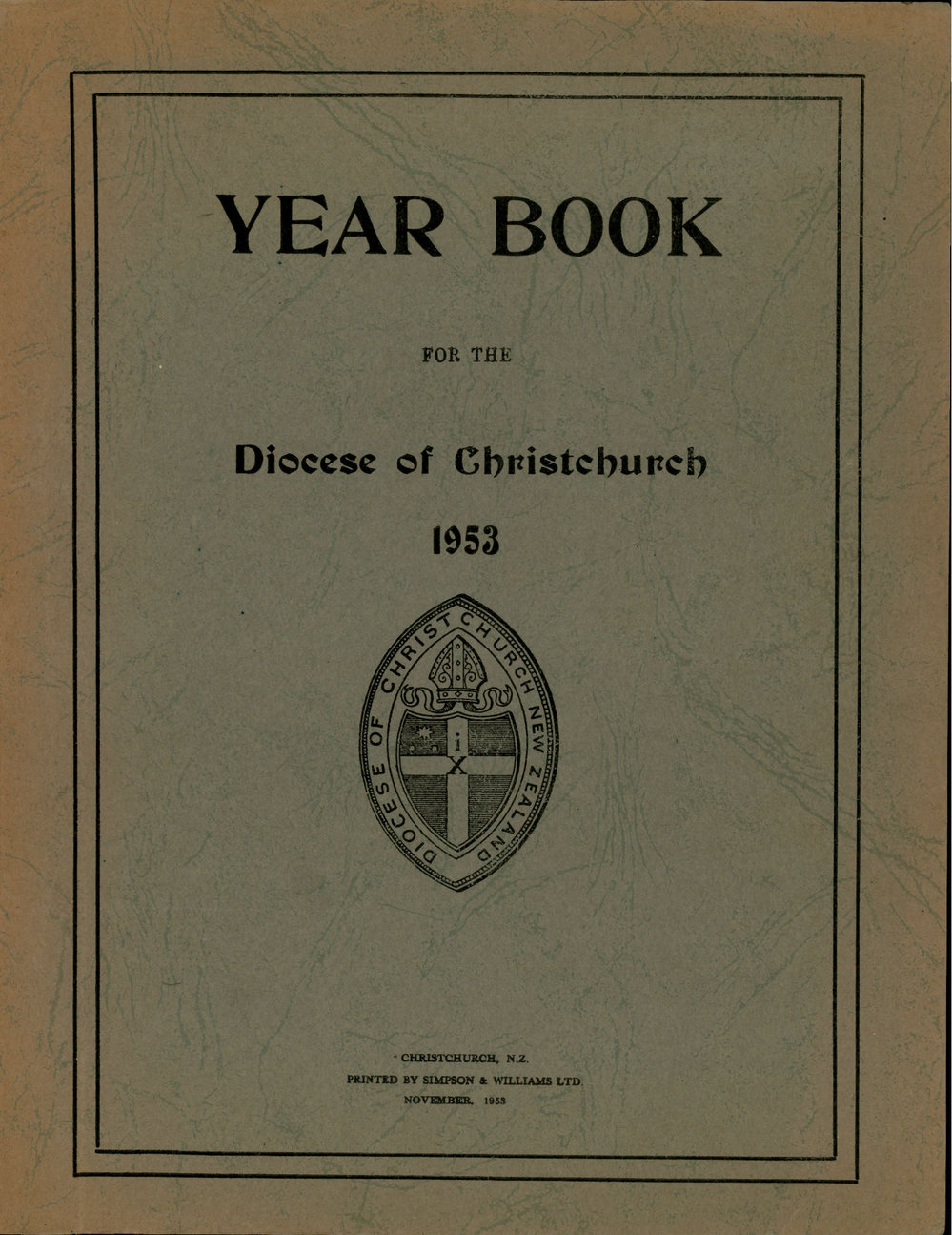 Diocese of Christchurch Year Book 1953