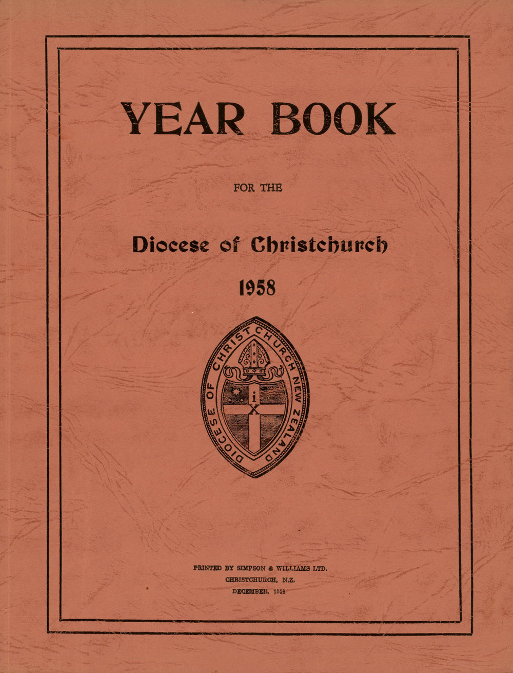 Diocese of Christchurch Year Book 1958