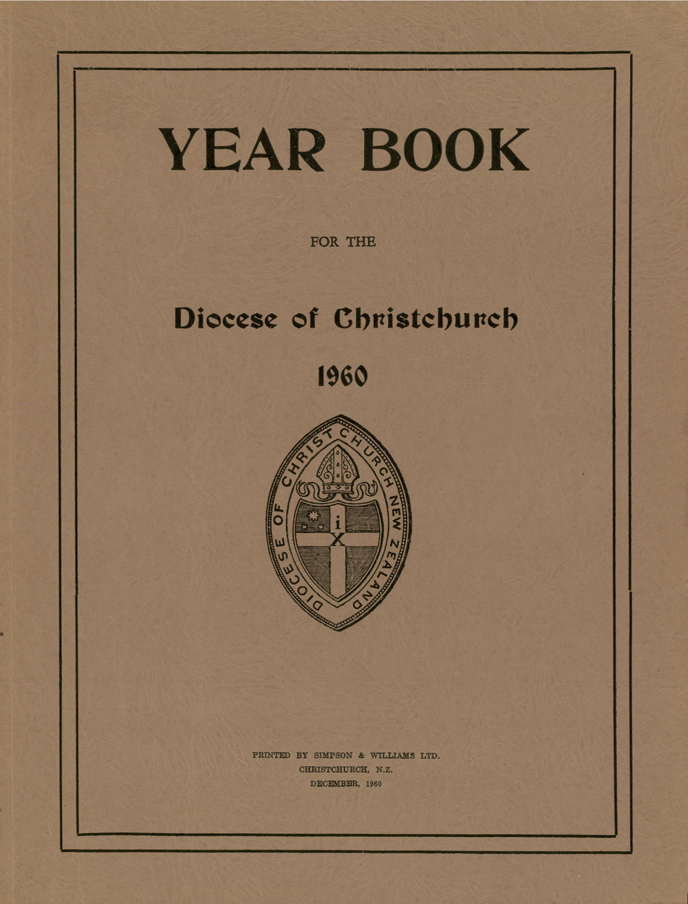 Diocese of Christchurch Year Book 1960
