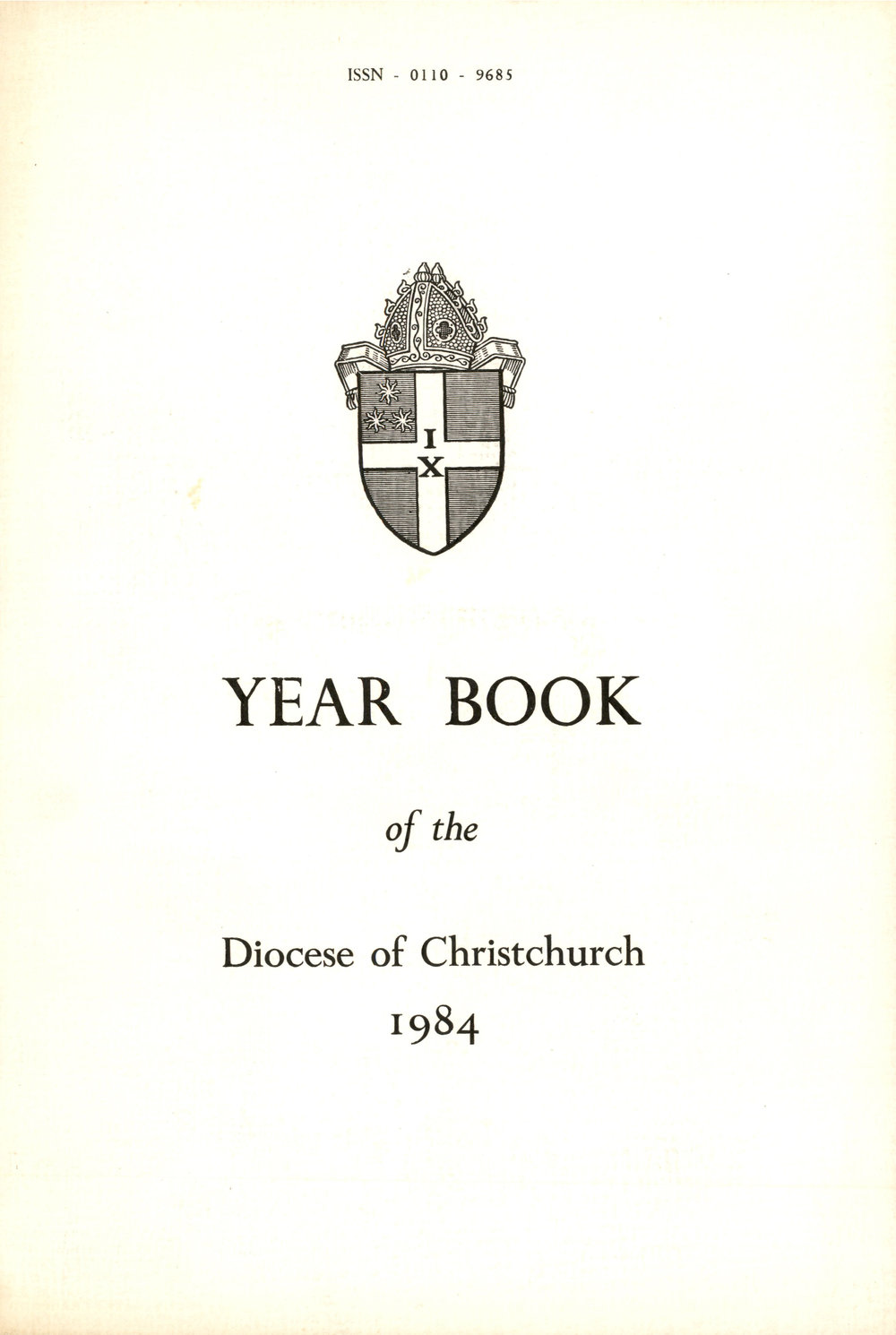 Diocese of Christchurch Year Book 1984