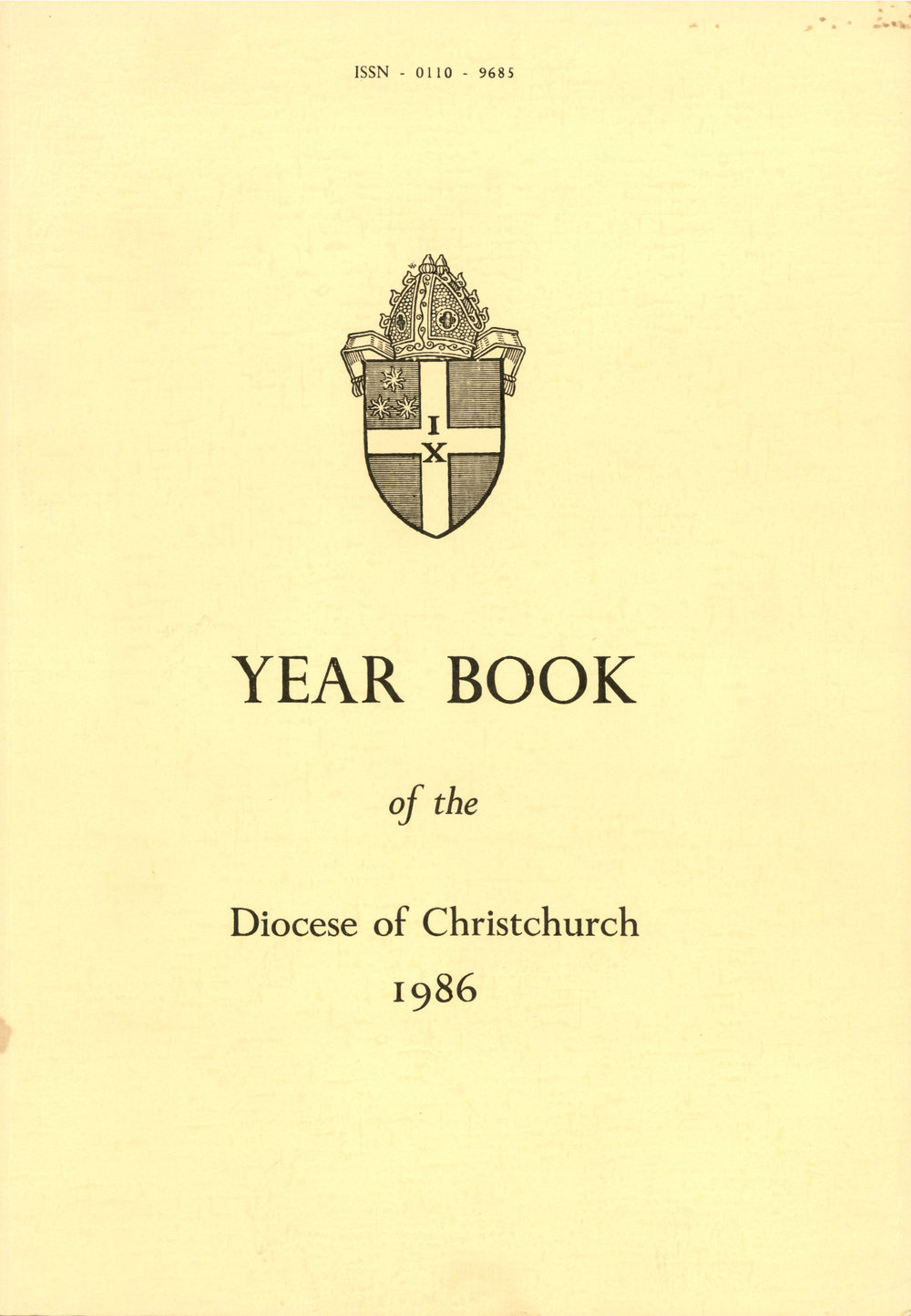 Diocese of Christchurch Year Book 1986