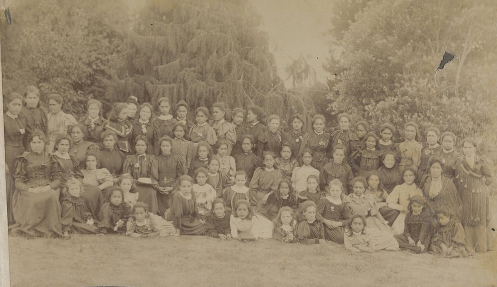 Group of school students